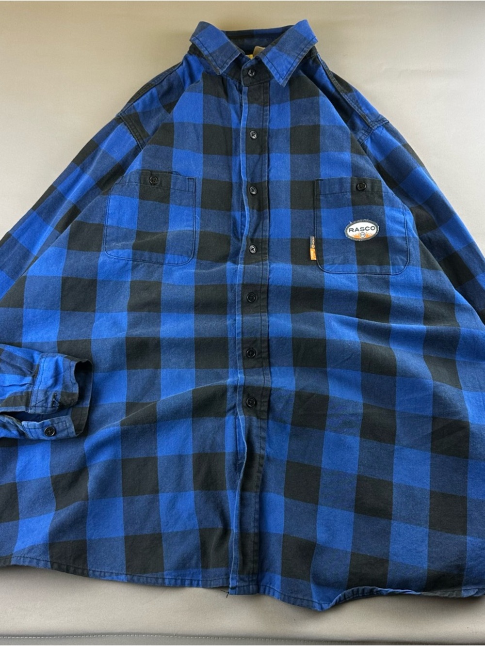 Rasco Men’s Blue & Black Buffalo Plaid Button-Down Shirt